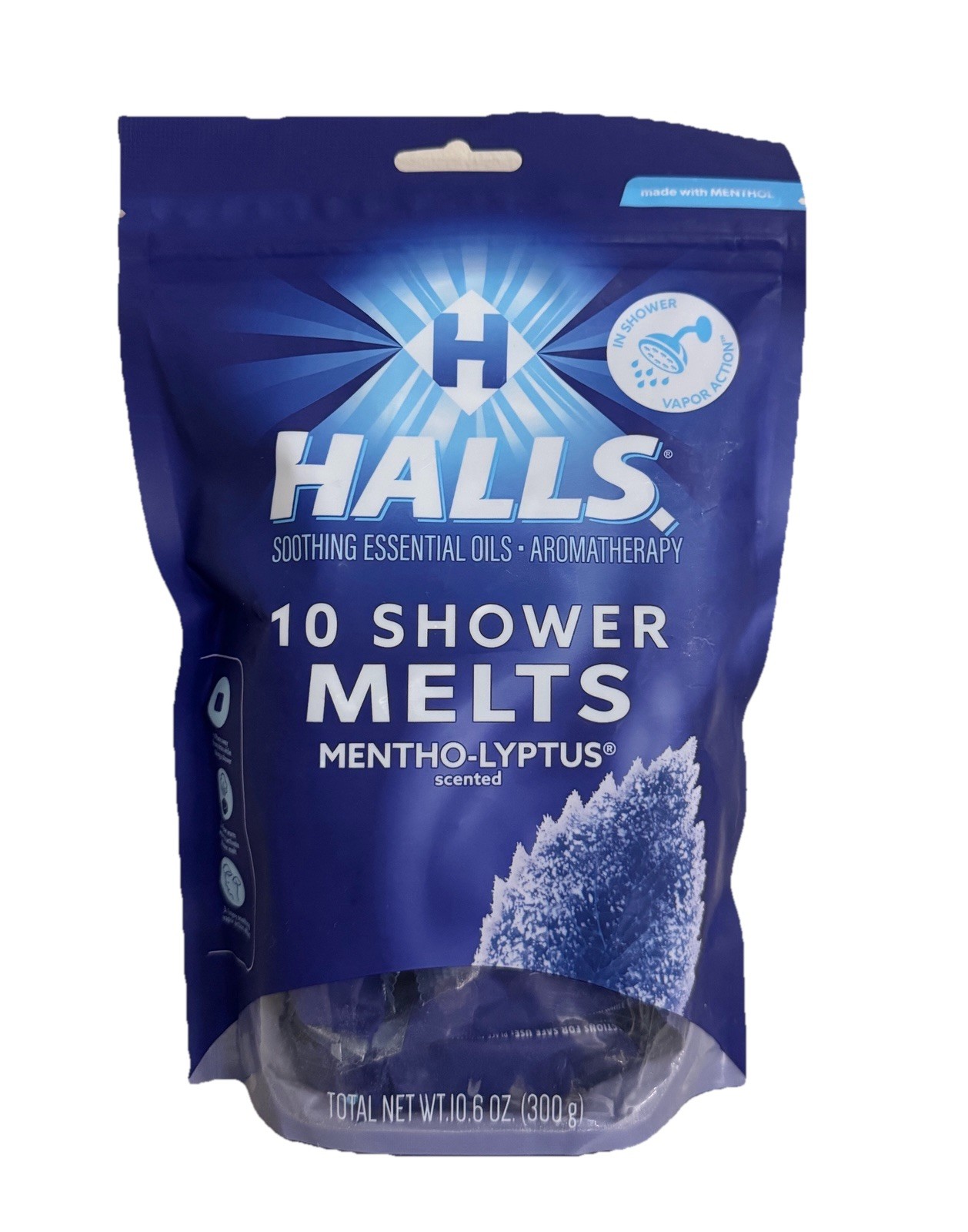 Halls Shower Melts Mentho-Lyptus Scented Soothing Essential Oils 10 Counts 4290₽