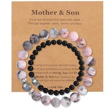 Mommy and Me Bracelets Mothers Day Gifts for Mom from Daughter Son Mother Son