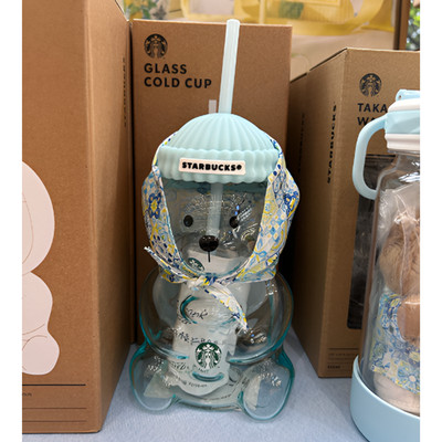 Starbucks Korea 2026 Your Summer Bearista Glass Cold Cup 591ml 20oz 