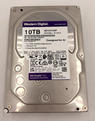 WD Purple Pro WD101PURP - 85B5BY0/74B5BY0 10TB 3.5'' SATA 6Gb/s Hard Disk Drive