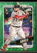 2024 Topps Chrome Cosmic Wilyer Abreu Green Space Dust /75 132 Rookie Rc