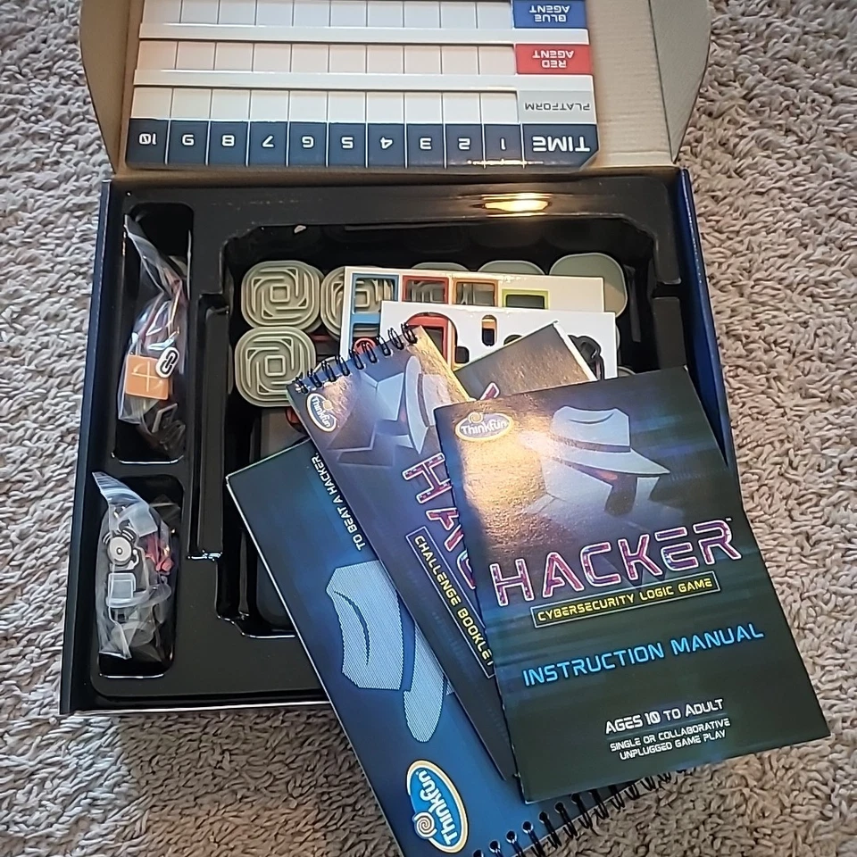 Thinkfun HACKER Cybersecurity Logic Game Solo or Collaborative Game Play LikeNEW - Image 3 of 3