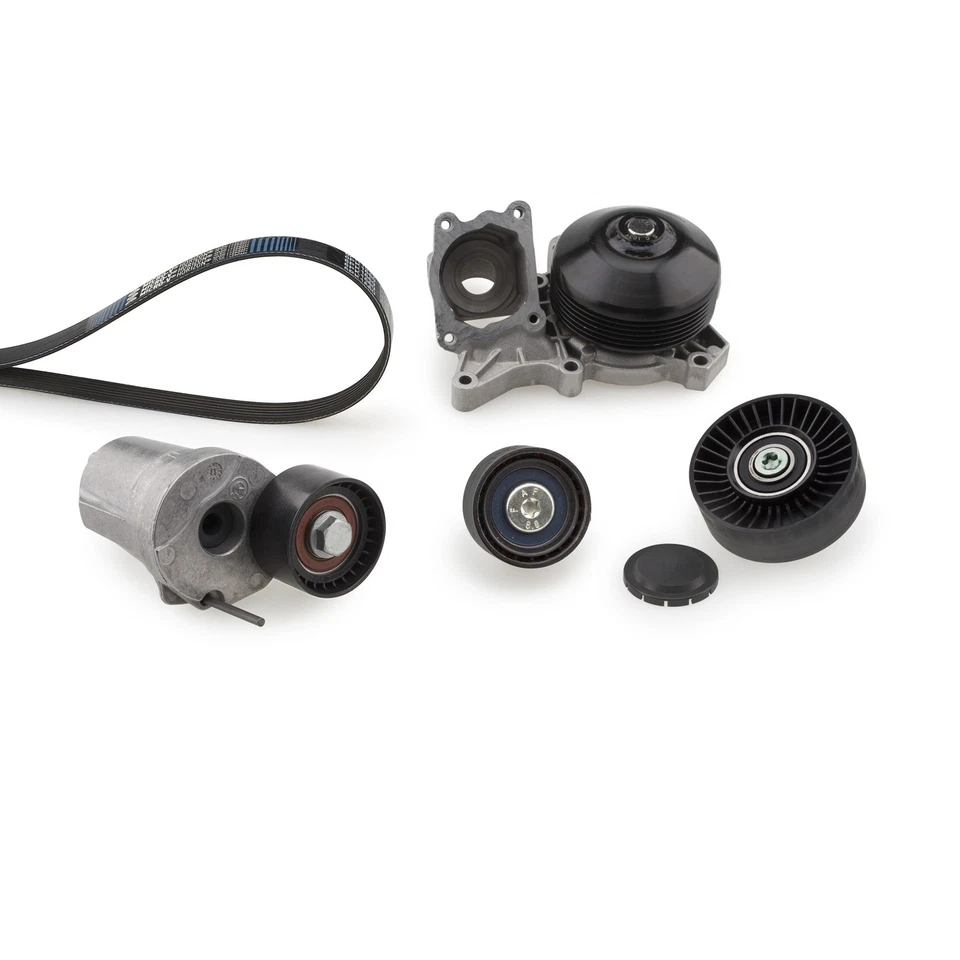 WATER PUMP + VRIBBED BELT KIT KP36DPK1698 FOR BMW N47D20D/B/C/A M47D20 2.0L 4cyl - Image 2 of 4