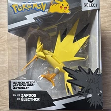 Zapdos Articulated Toy Figure 2022 Pokemon Select Series 2 Factory Sealed New