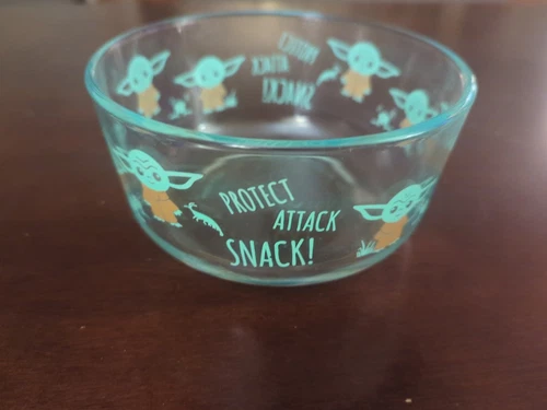 Pyrex Star Wars The Mandalorian Baby Yoda 4 Cup Snack/Storage Bowl, No Lid