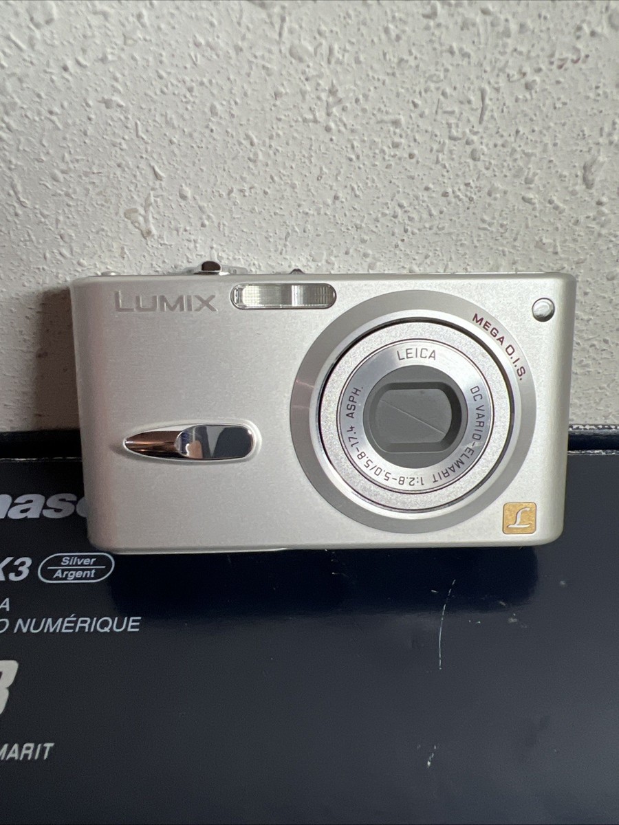 Panasonic LUMIX DMC-FX3 6.0MP Digital Camera - Silver for sale