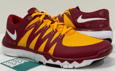 NIKE AIR FREE TRAINER 5.0 V6 AMP USC TROJANS 1 CRIMSON GOLD WHITE 723939-671 10