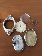 Elgin 17 Jewels Usa Womens Wrist Watch For Parts Or Repair Gold And Silver Tone