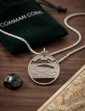 2005 West Virginia Cut Coin Necklace State Quarter West New River Gorge US
