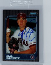 1999 BOWMAN CHROME R.A. DICKEY ROOKIE AUTO AUTOGRAPHED SIGNED RANGERS 5