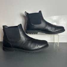 Men’s - TIMBERLANDS - Chelsea Boot ”Stormbuck” - Black Leather - Size 13W/ 45