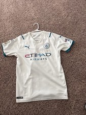 Jack Grealish Manchester City Away Kit Jersey 2021/22 size M