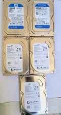 Lot of 5 Hard Drive 500GB 3.5" SATA HDD check the description