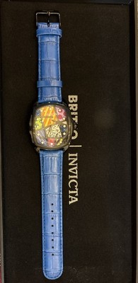 Invicta 41mm 33525 RBritto Grand Lupah L E Quartz Watch w/ 5-Piece Leather Strap