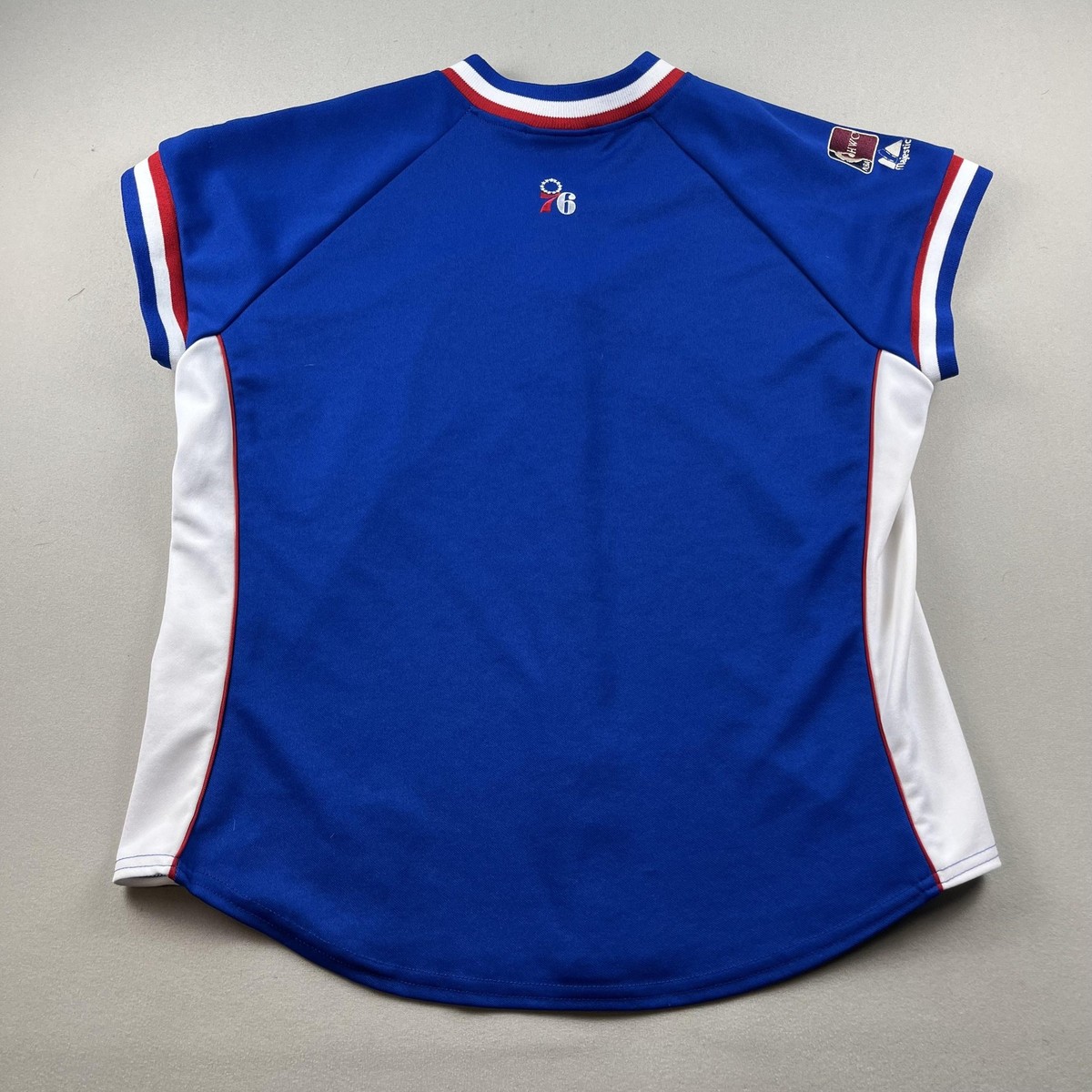 Vintage Philadelphia 76ers Jersey Youth XL Blue Majestic