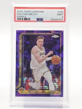DALTON KNECHT 2025-26 TOPPS CHROME SAPPHIRE PURPLE #130 LAKERS PSA 9 Q7063