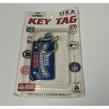 Vintage Tag Express New England Patriots Key Chain Old Logo Key Tag