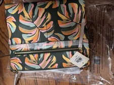 NWT Fossil Crossbody Shoulder Bag Adjustable Strap Jungle Print In/out Pockets