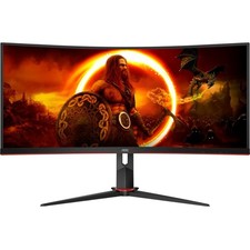 AOC CU34G2XP/BK Gaming-Monitor schwarz/rot Curved 34 Zoll WQHD 180Hz VA-Panel