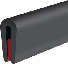 Rubber Edge Trim, Fit 1/16" 1.0mm , Length 10Ft, Black Color Self-Adhesive ...