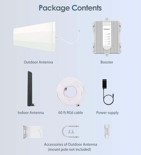 Cell Phone Booster for Home, Cell Phone Signal Booster Kit, All U.S. Carriers... - 第 6/8 張圖片