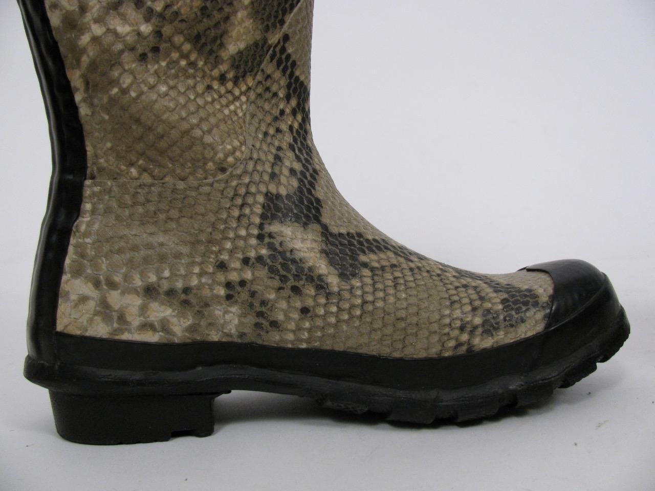 HUNTER CARNABY SNAKE PYTHON PRINT RAIN BOOTS RARE… - image 11
