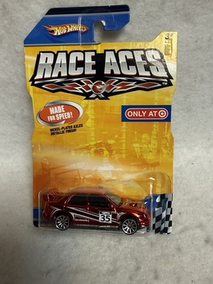 2008 Hot Wheels  Race Aces Subaru Impreza Target Exclusive Chrome Red Color B2