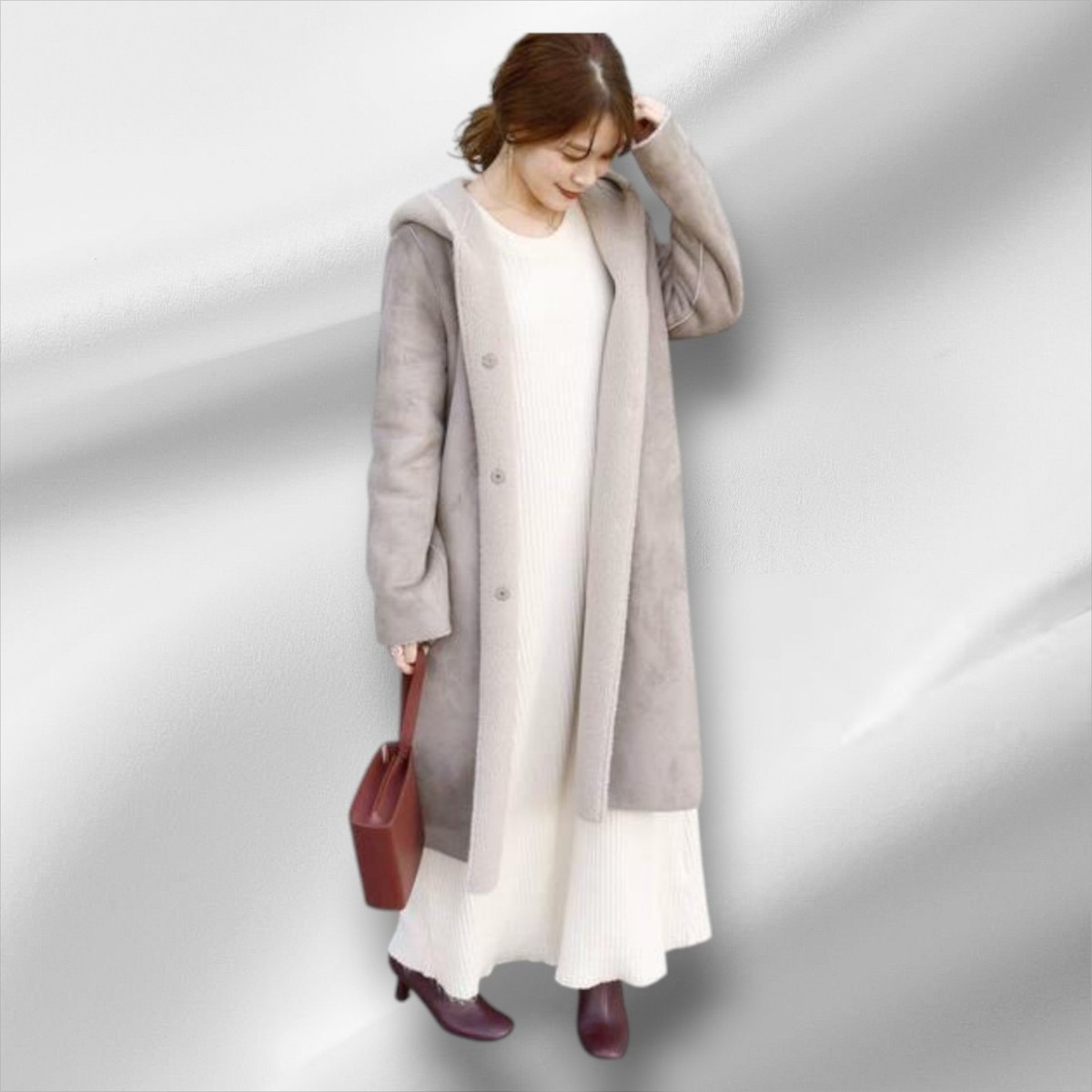 SHIPS Reversible Eco Food Court Coat Gray - Try-On Only - Good 