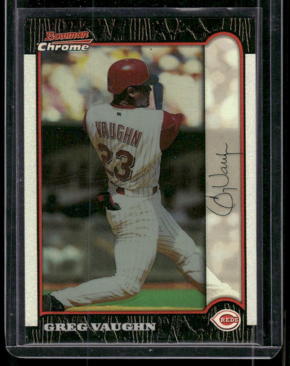 1999 Bowman Chrome #230 Greg Vaughn Refractor