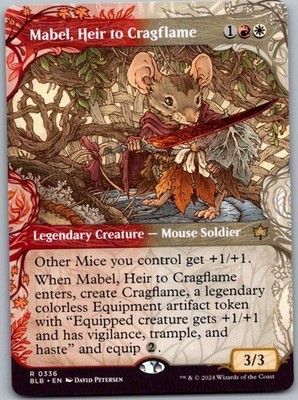 Mabel, Heir to Cragflame (Showcase) - Bloomburrow (336) | NM | [BLB]
