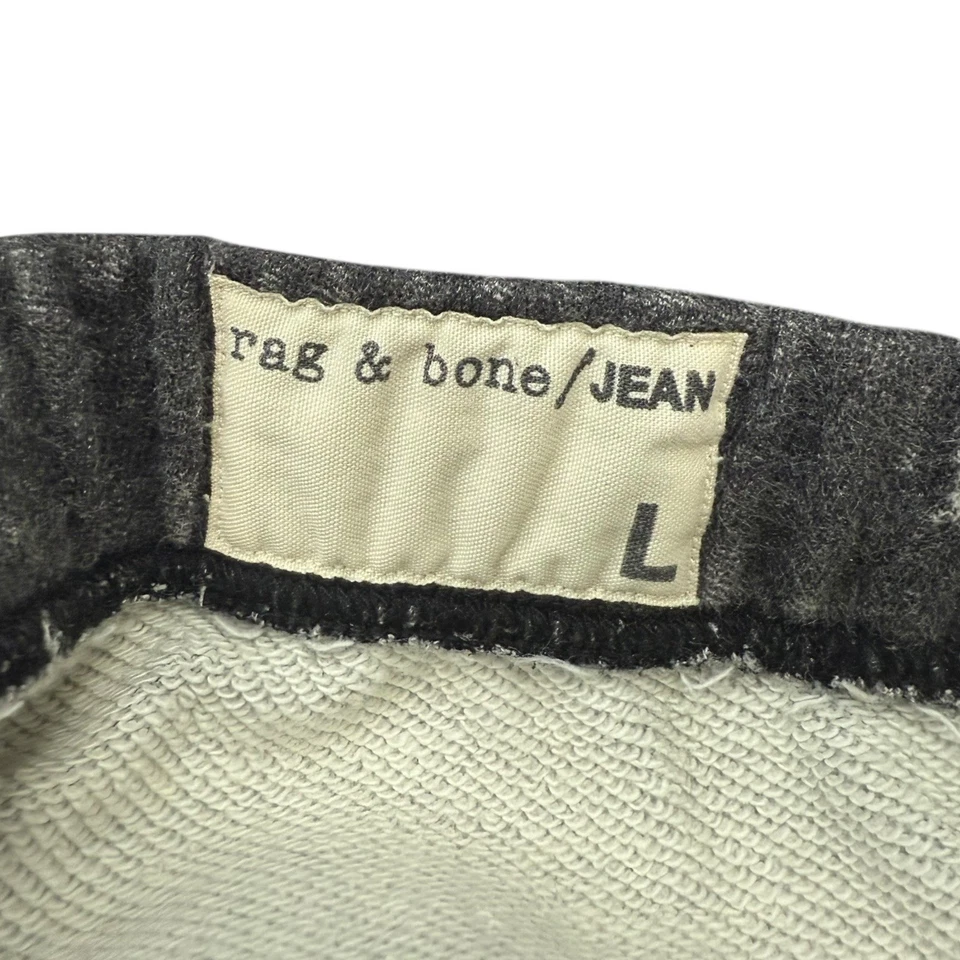 Pantalón de chándal Rag & Bone Miramar L negro estampado denim look suave elástico Foto 3 de 4