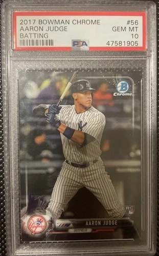🔥🔥2017 Bowman Chrome Aaron Judge Rookie Card PSA 10 🔥🔥