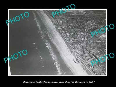 Zandvoort Netherlands Town Aerial View 1940 3 Old Large Historic Photo