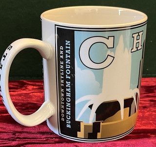 Vtg Starbucks Chicago City Scenes Series Barista 2003 16 oz Coffee Mug Cup