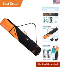 Heavy-Duty Snowboard & Ski Bag with Easy Carr...