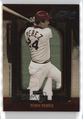 2008 Playoff Prime Cuts Jersey Number Jerseys /24 Tony Perez #92 HOF jg5