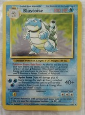 Pokémon TCG Blastoise Holo Rare Card Base Set 2/102, 1995, 96, 98 1st Edition