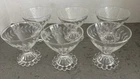 Set 6 Vintage Anchor Hocking Berwick Boopie Champagne Sherbet Etched Glasses 3.5