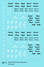 K4 HO Scale Decals Nickel Plate Road Caboose White
