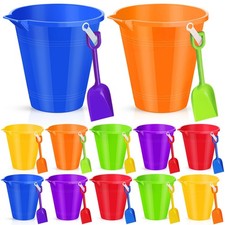 Didaey 12 Set 9 Inch Beach Sand Buckets and Shovels Set Includes Large Sand B...