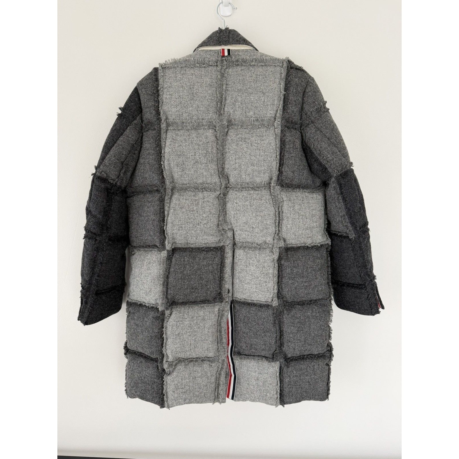 Thom Browne Patchwork Quilted Wool Coat (Size 1 F… - image 3