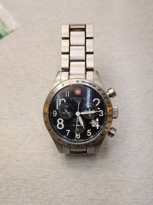 Zodiac Desert Hawk Quartz Model Z02504 Swiss Made New Battery | eBay
