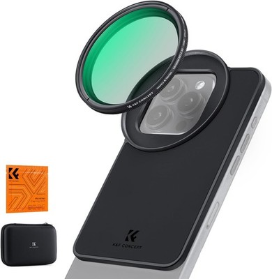 K&F CONCEPT 67mm Magnetischer Objektivfilter-Adapter ND/CPL Filter für iPhone