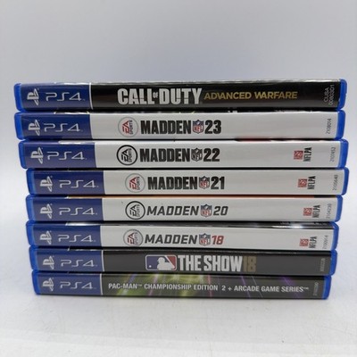 Lot Of 8 PS4 Games Bundle Includes Call Of Duty, Madden, The Show, PAC-MAN