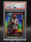 2024 Topps Chrome Prism Refractor #201 Jayden Daniels RC Rookie Gem Mint PSA 10