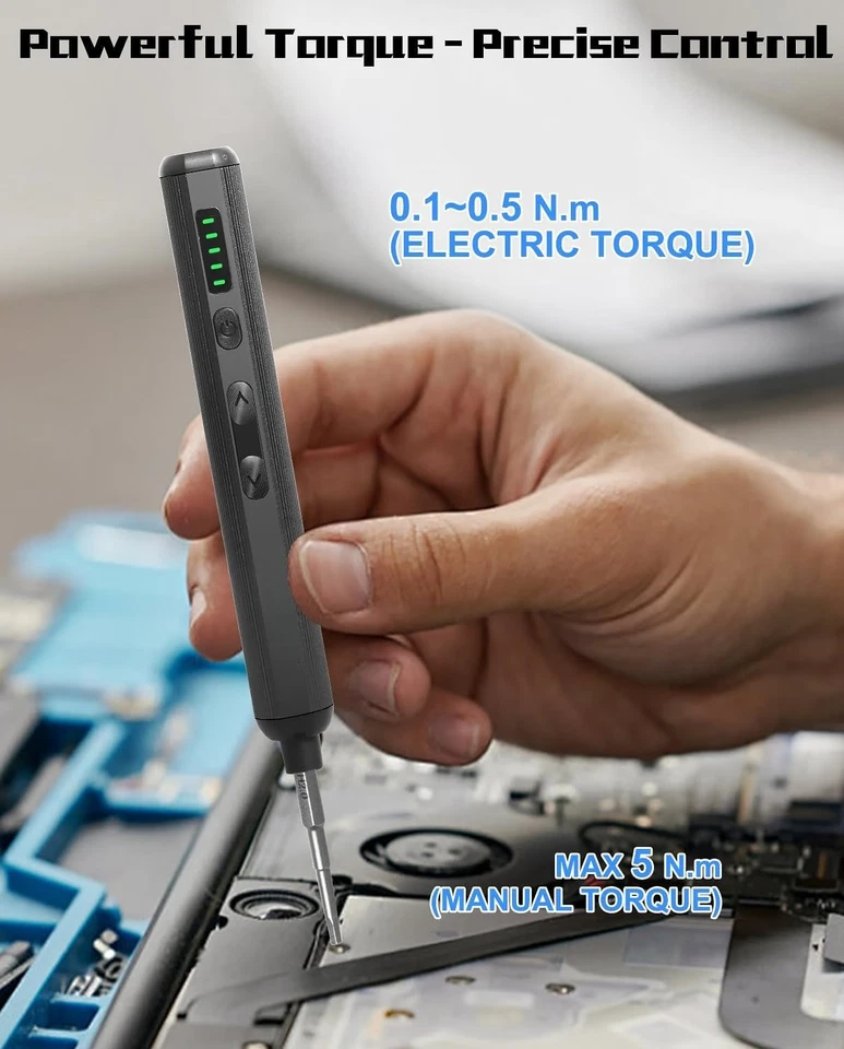 Mini Electric Screwdriver 3.7V, 76-in-1 Small Precision Electric Screwdriver Set — 第 2/4 张图片