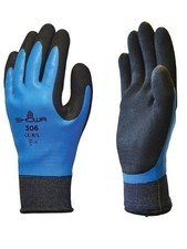 Showa 306 Foam Latex Grip Waterproof Gloves Breathable Liner 3 PAIRS SIZES S-XXL