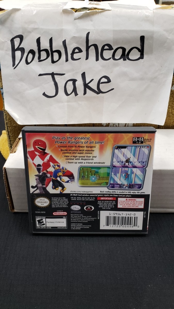 CIB POWER RANGER SUPER LEGENDS NINTENDO DS VIDEO GAME