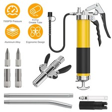 7000PSI Grease Gun Kit High Pressure14Oz Grease Tube Pistol Grip Grease Gun Tool