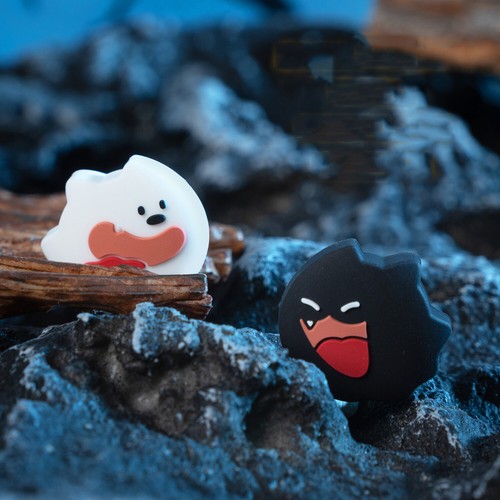 GeekShare Soft Thumbstick Grip Caps for Nintendo Switch/OLED/Lite 4PCS Ghost Dog - Picture 10 of 11